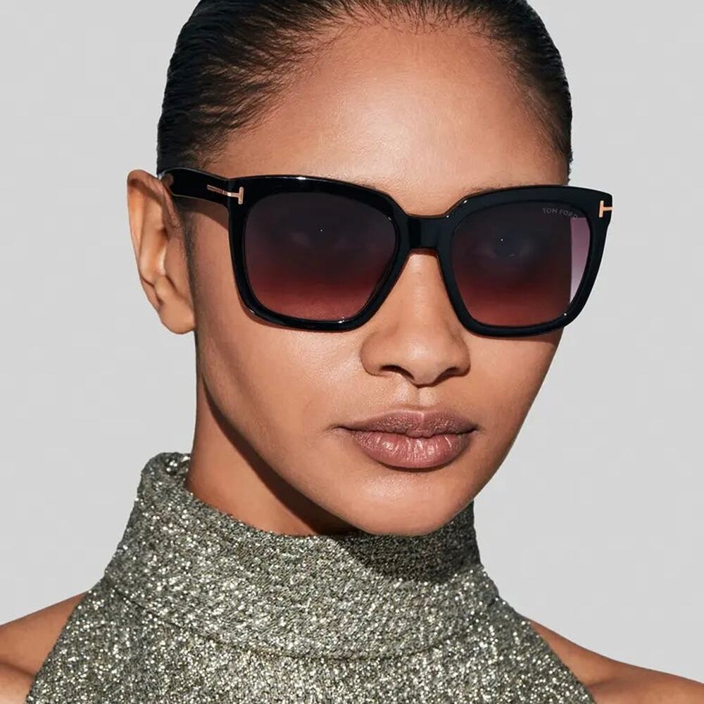 NEW TOM FORD Amarra Sunglasses TF502 01T AUTHENTIC